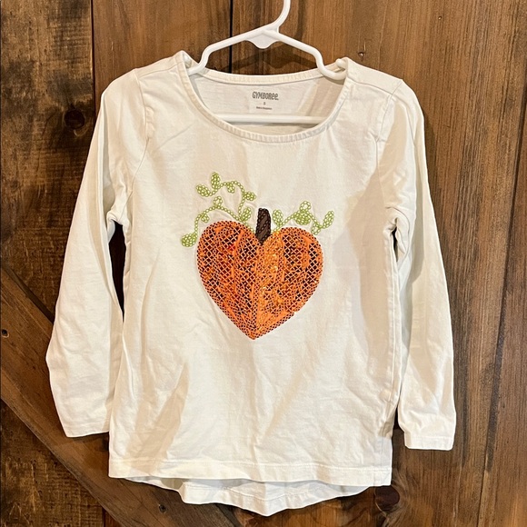 Gymboree Other - Gymboree Cream Long Sleeve with Pumpkin Design